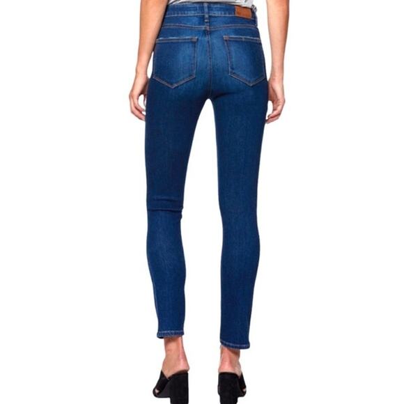 PAIGE Hoxton Slim High Rise Jeans in Hampton Wash Size 24 - Picture 9 of 16